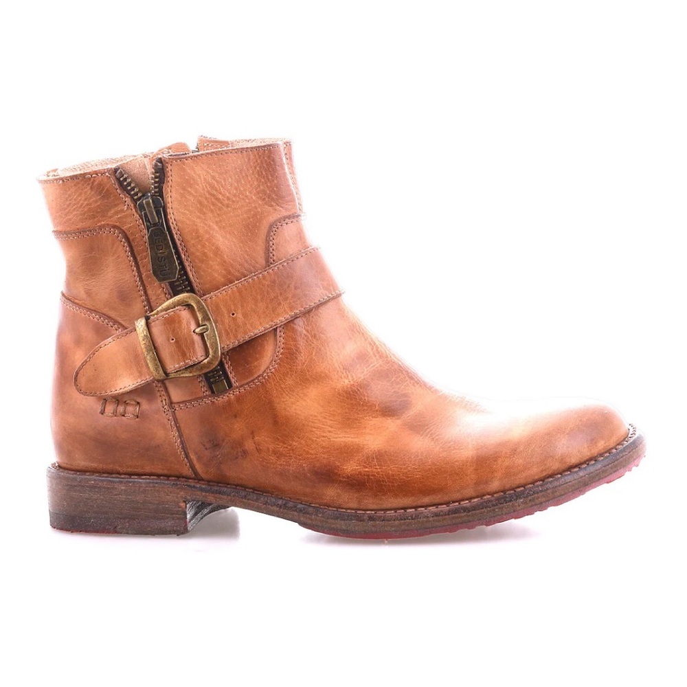 BED|STU Becca Tan Leather Ankle Boots